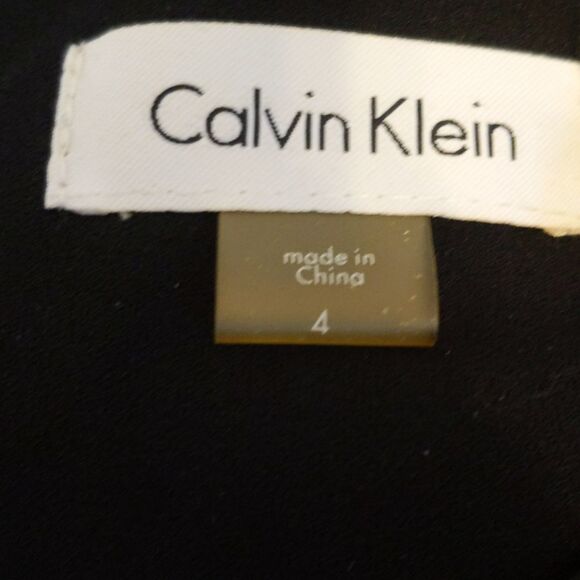 Calvin Klein black cold shoulder knee length sheath bodycon dress 4 - Picture 5 of 7